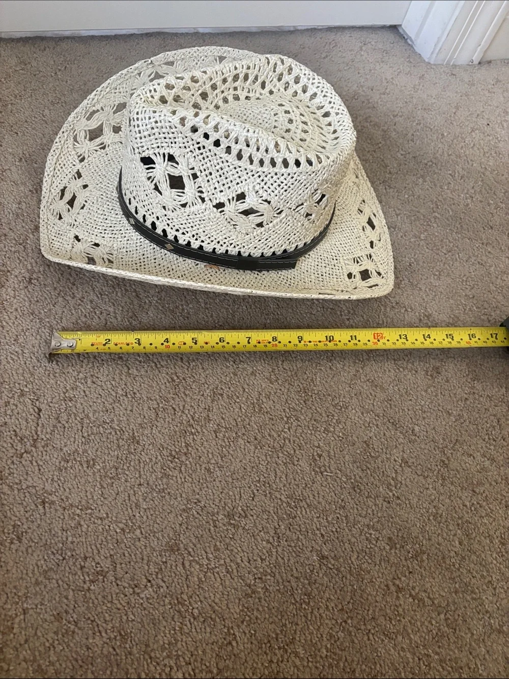White new cowboy hat was $40